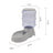 Automatic Gravity Pet Water and Food Feeder 3.8L with Anti-Spill Design