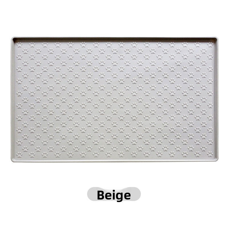 Silicone cat litter trapper mat in Beige, size Large 61 x 41cm