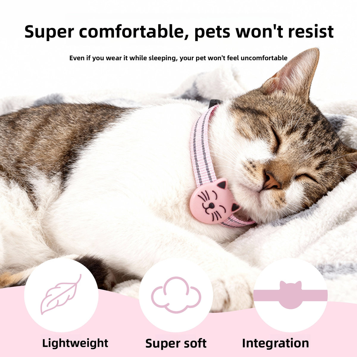 Lightweight Smart Pet Locator Tag, Waterproof Anti-Lost Tracker