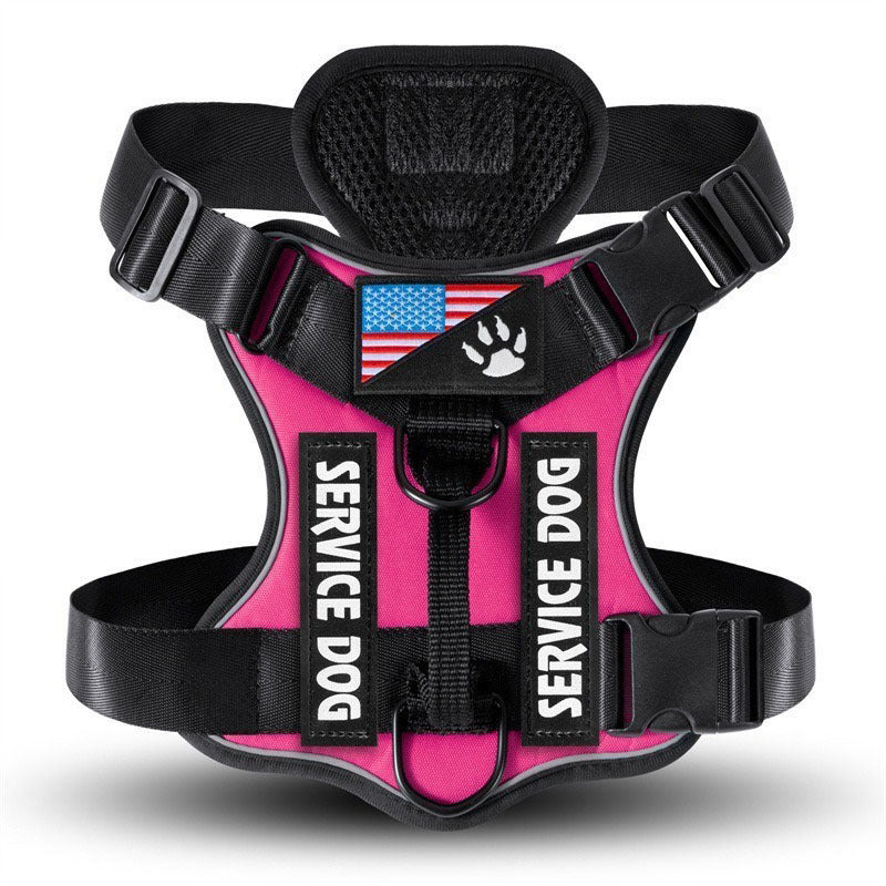 Reflective tactical dog harness and lead set, 5 sizes available