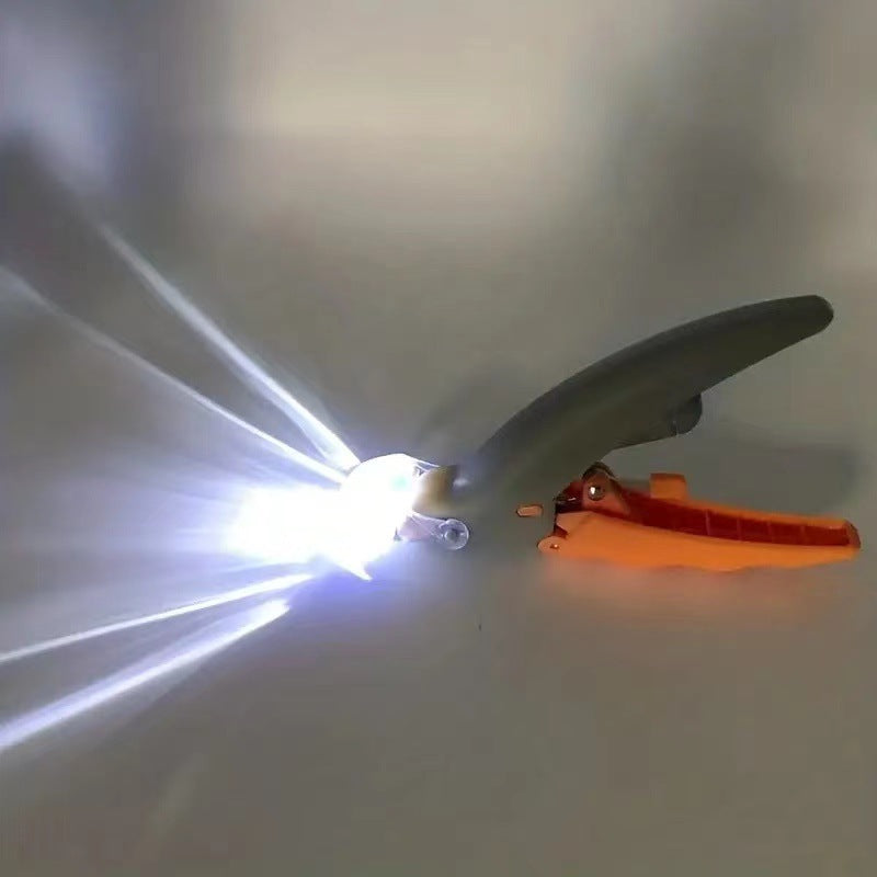 LED Pet Nail Clippers with Anti-Slip Handle and Polishing File