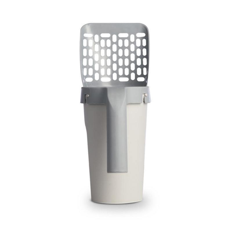 All-in-One Cat Litter Scoop with Waste Bag Holder