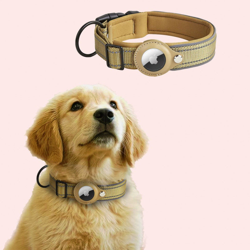 Nylon dog collar with built-in AirTag holder, tag not included, product image 23