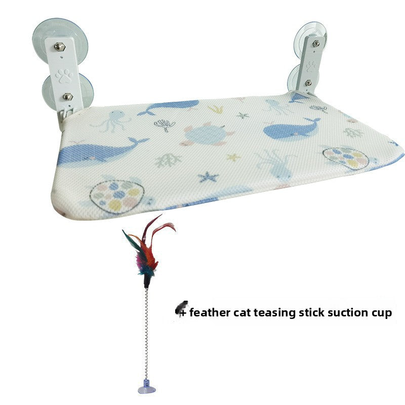 Foldable cat window hammock with suction cups, photo 39 of 52