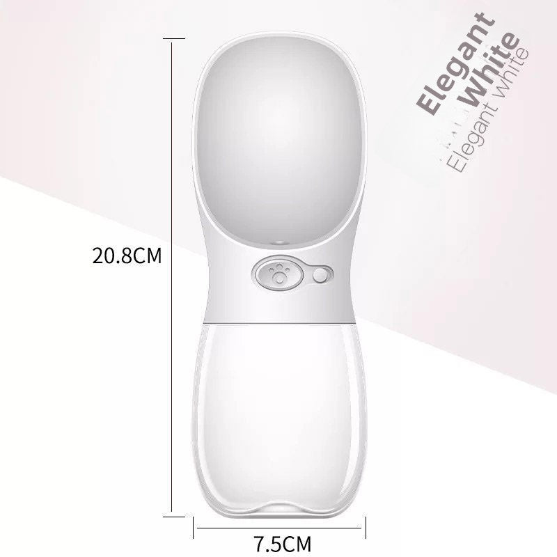 Portable Pet Water Bottle with Carrying Rope, 350ml or 550ml Leakproof Walking Bottle