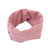 Stretchy dog ear cover snood for fireworks and cold in Pink, in a home setting