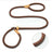 Braided rope dog leads in five colours and lengths