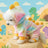 Fleece lined animal costume hoodie for dogs and cats in Tiger, close-up detail