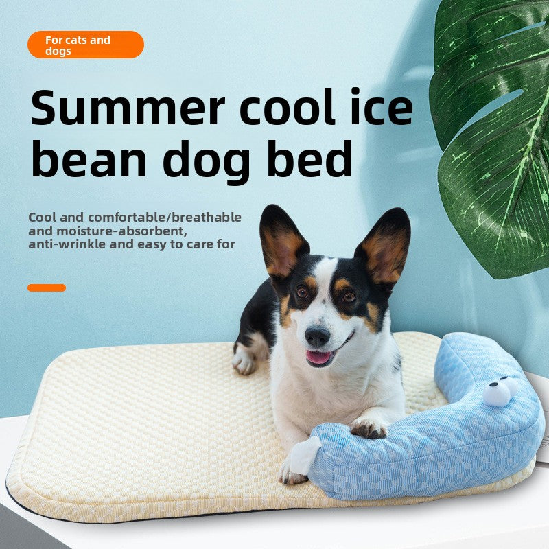 Cooling gel pet mat with washable cover, main product photo