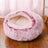 Winter Semi-Enclosed Cat Bed, 2-in-1 Warm Cave and Cushion