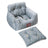 Portable dog car seat bed on a back seat for travel, photo 9
