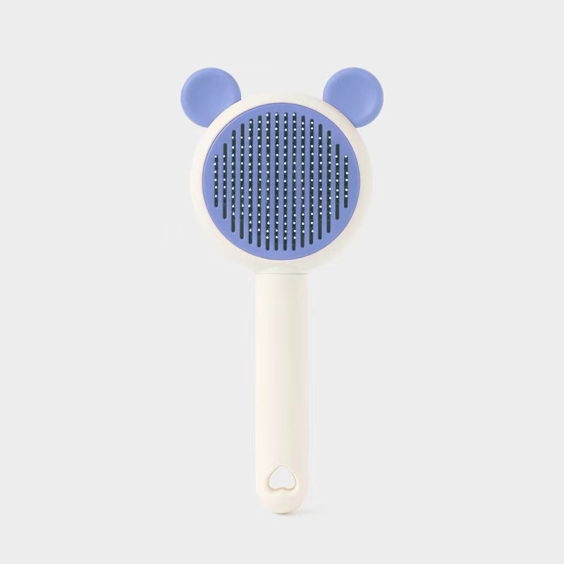 Self-Cleaning Soft Pin Slicker Brush for Detangling Dogs and Cats
