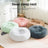 Avocado green round plush pet bed with thick padding, view 2