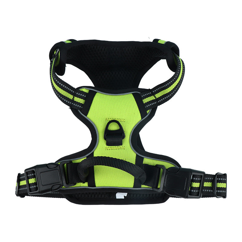Reflective burst-resistant dog harness, available from Pet Royale UK