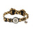 Leopard print cotton cat collar with QR code ID tag, product image 3