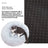 Round plush donut dog bed in light grey