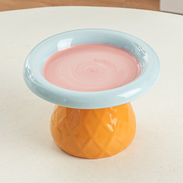 Ceramic Pet Food Bowl with Anti-Spill Design