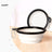 Collapsible pet travel bowl with clip in Grey, showing size and shape