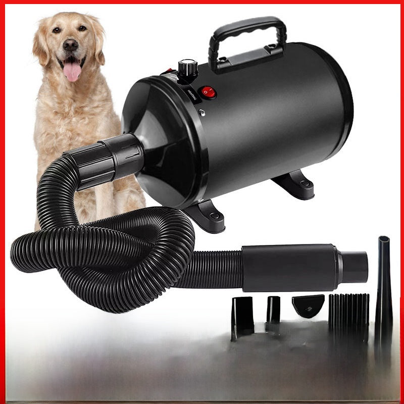 Blue pet bath brush for dogs and cats, close-up detail view