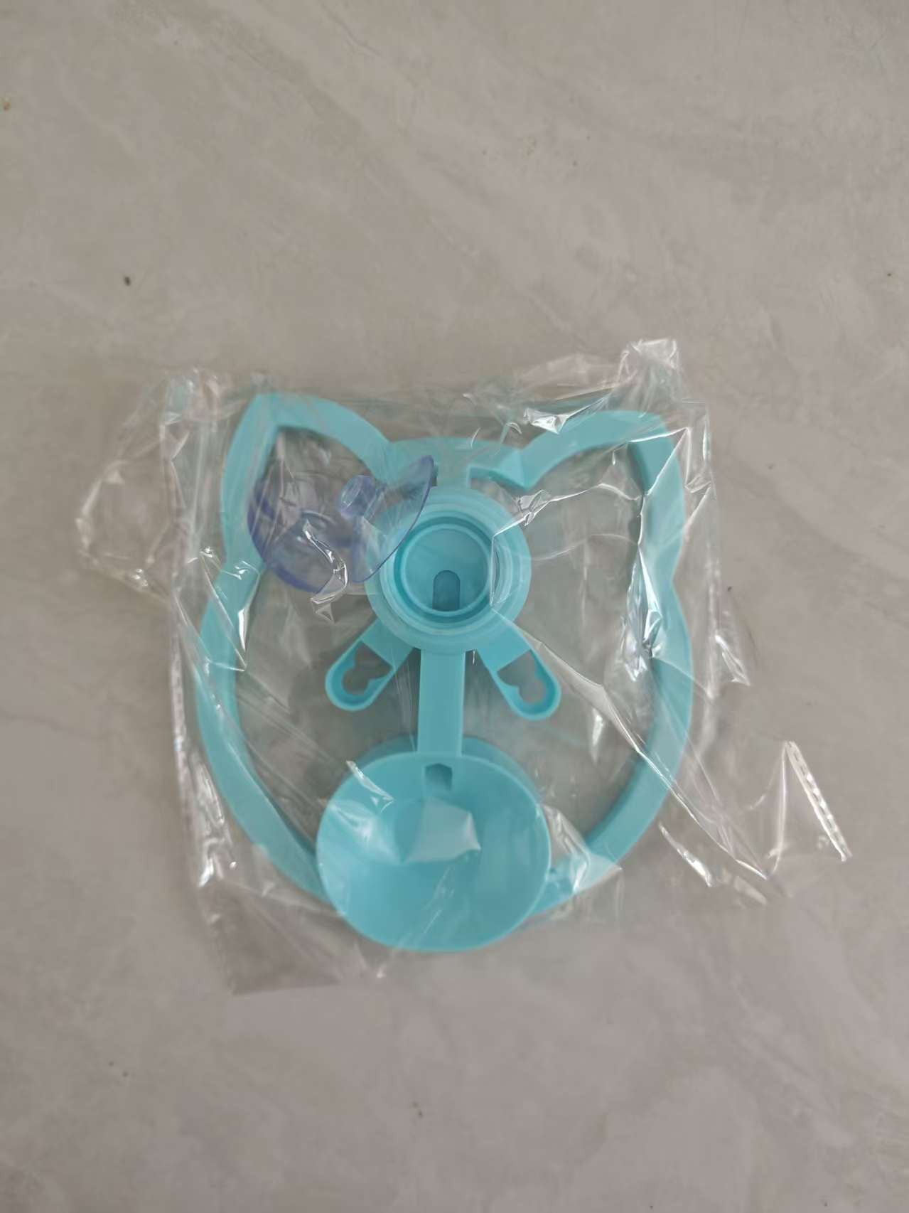 Non-Electric Portable Cat Water Fountain Dispenser in PP, Pink or Blue, Bottle Optional