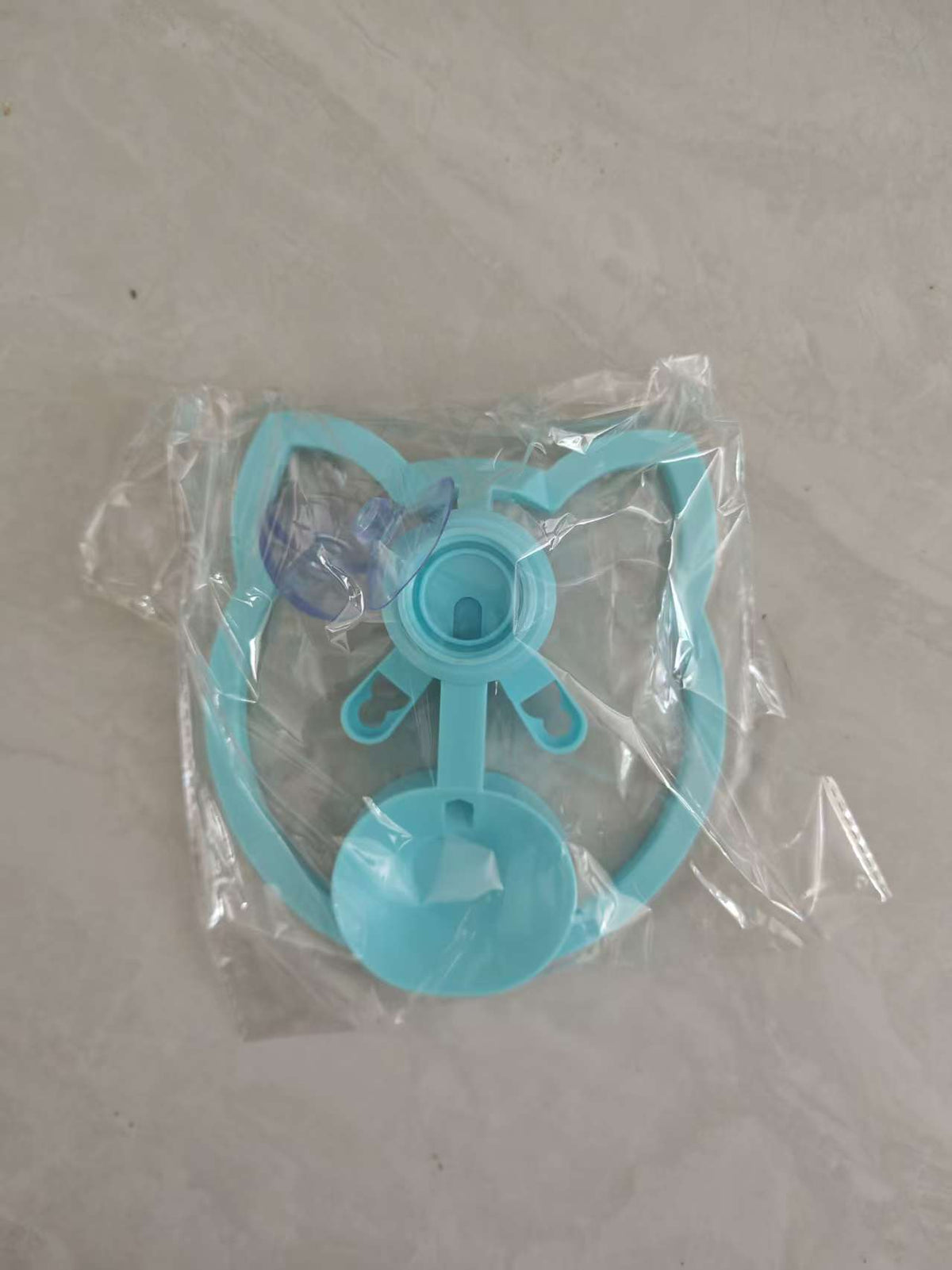 Non-Electric Portable Cat Water Fountain Dispenser in PP, Pink or Blue, Bottle Optional