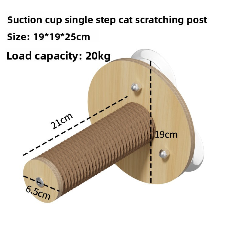 Suction cup window cat bed with clear capsule in Single Tier Window Climber
