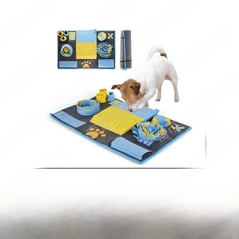 Dog Puzzle Snuffle Mat for Slow Feeding - Mental Stimulation Sniffing Pad in Many Shapes