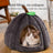 Semi-enclosed cloth kennel bed for cats and small dogs, product image 3