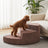 Curved sponge pet stairs with washable cover, main product photo