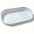 Stainless Steel Pet Food Bowl with Slanted Opening and Non-Slip Silicone Base, 100ml