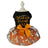 Black Halloween skull print pet dress with mesh skirt for dogs and cats, image 4