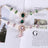 Pearl cat collar with crystal pendant on a small pet, product image 4