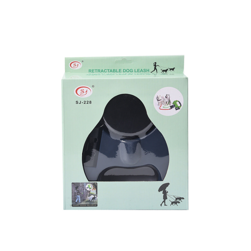 Dual head retractable dog lead with LED light, product image 4