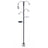 Garden bird feeding station attachments with tube feeder and tray, view 2
