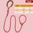 Show-style nylon slip lead for dogs in 4 colour options