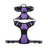 Escape-resistant reflective dog harness in black, product image 2