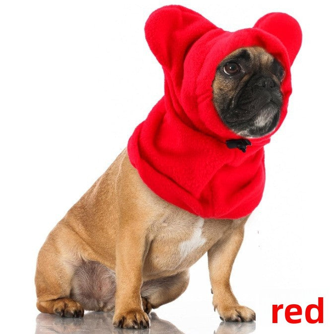 Windproof dog winter hood snood and neck warmer, product image 5