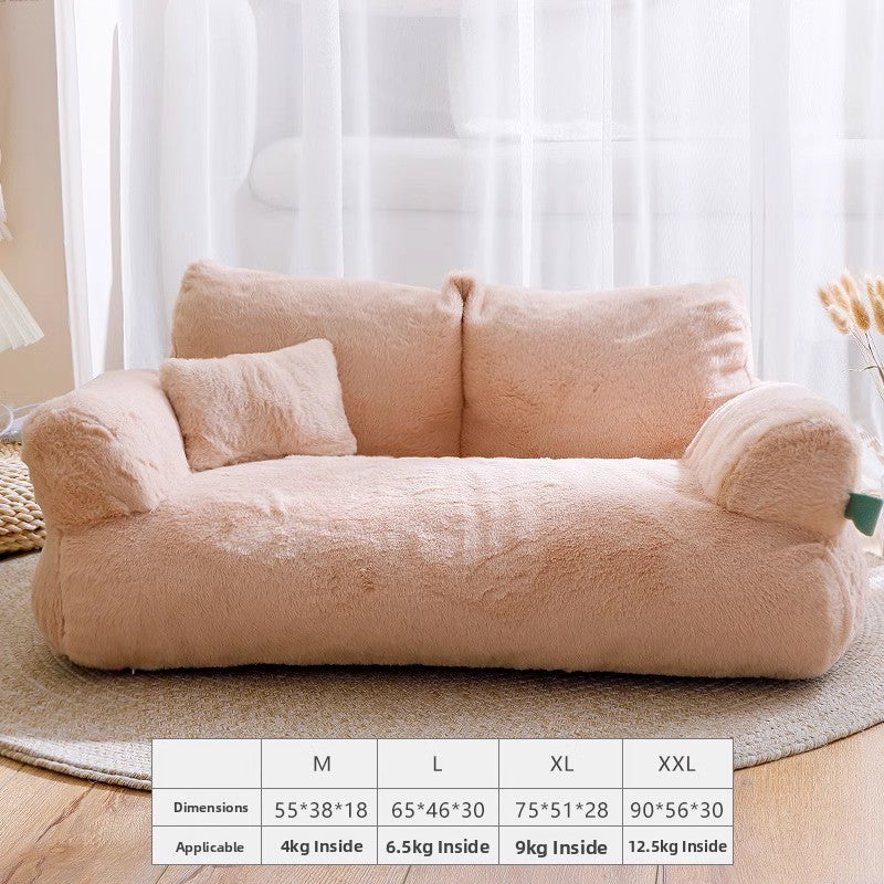 Mint green summer cat sofa bed with raised sides