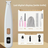 Rechargeable Paw Hair Shaver with LED Light and Ceramic Blade