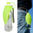 Leaf Shaped Foldable Silicone Pet Drinking Cup 580ml for Dogs and Cats on Outdoor Trips