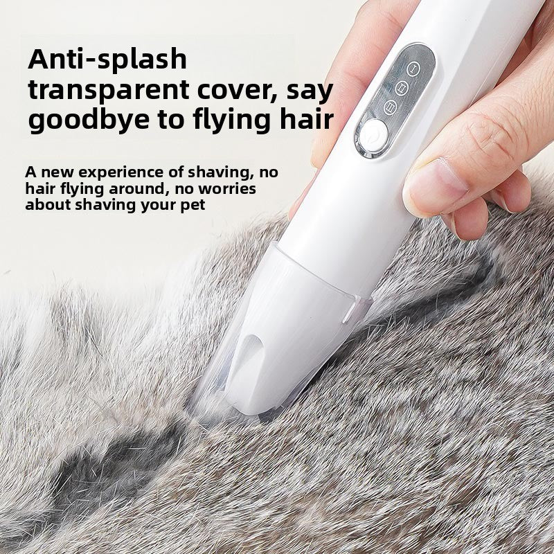 Wide Blade Pet Hair Trimmer with Dust Cover, Quiet Rechargeable