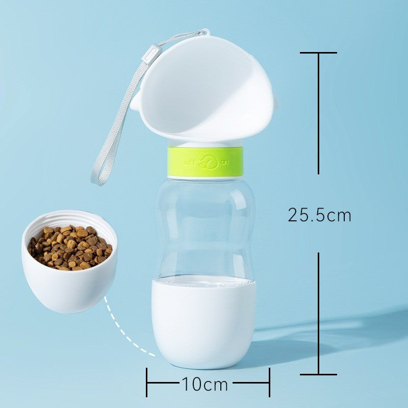 Portable Leak-Proof Pet Water Bottle with Drinking Cup for Dogs on Walks