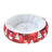 Christmas round pet bed for cats and small dogs, detail photo 5