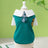 College style dog T-shirt in polyester in Skirt, close-up detail