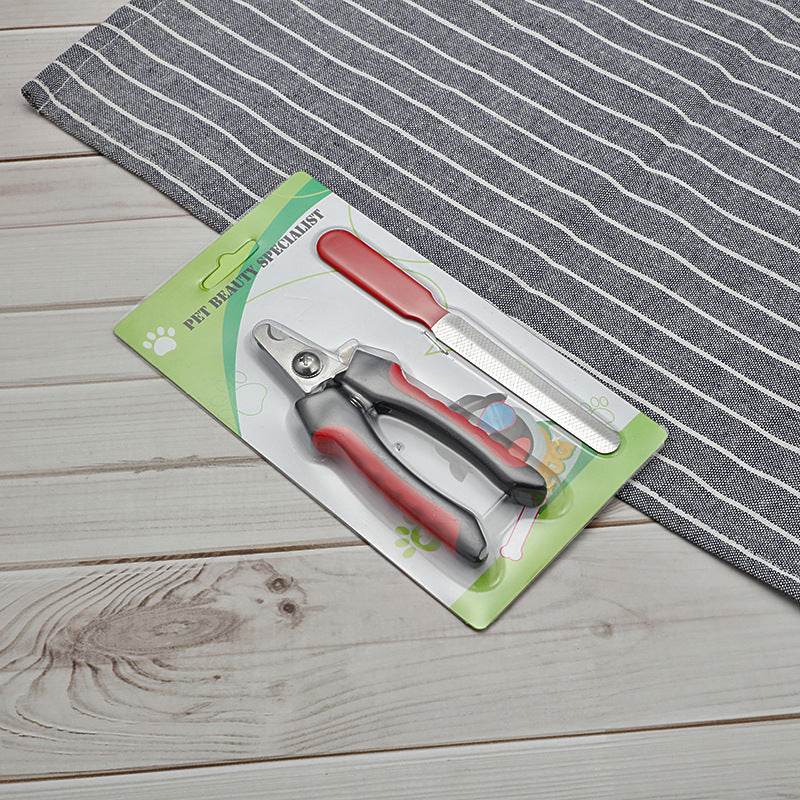 Stainless Steel Pet Nail Clippers with Wave or Curved Handle