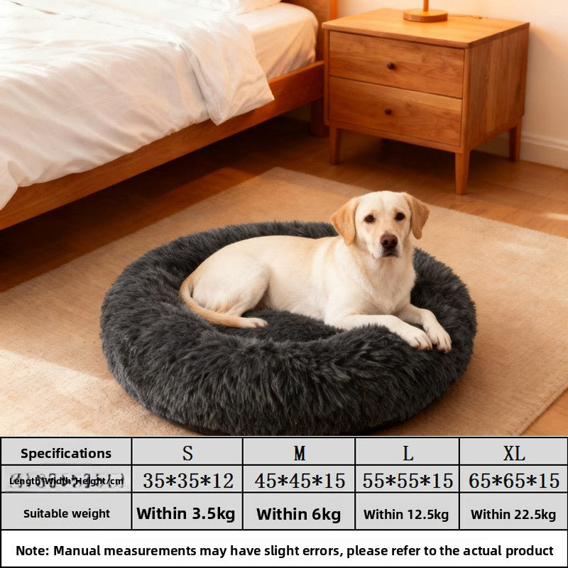 Quilted warm pet bed with cushioned base for cats and small dogs, photo 14