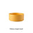 Raised glazed ceramic pet bowl on a stand in pastel yellow, view 28