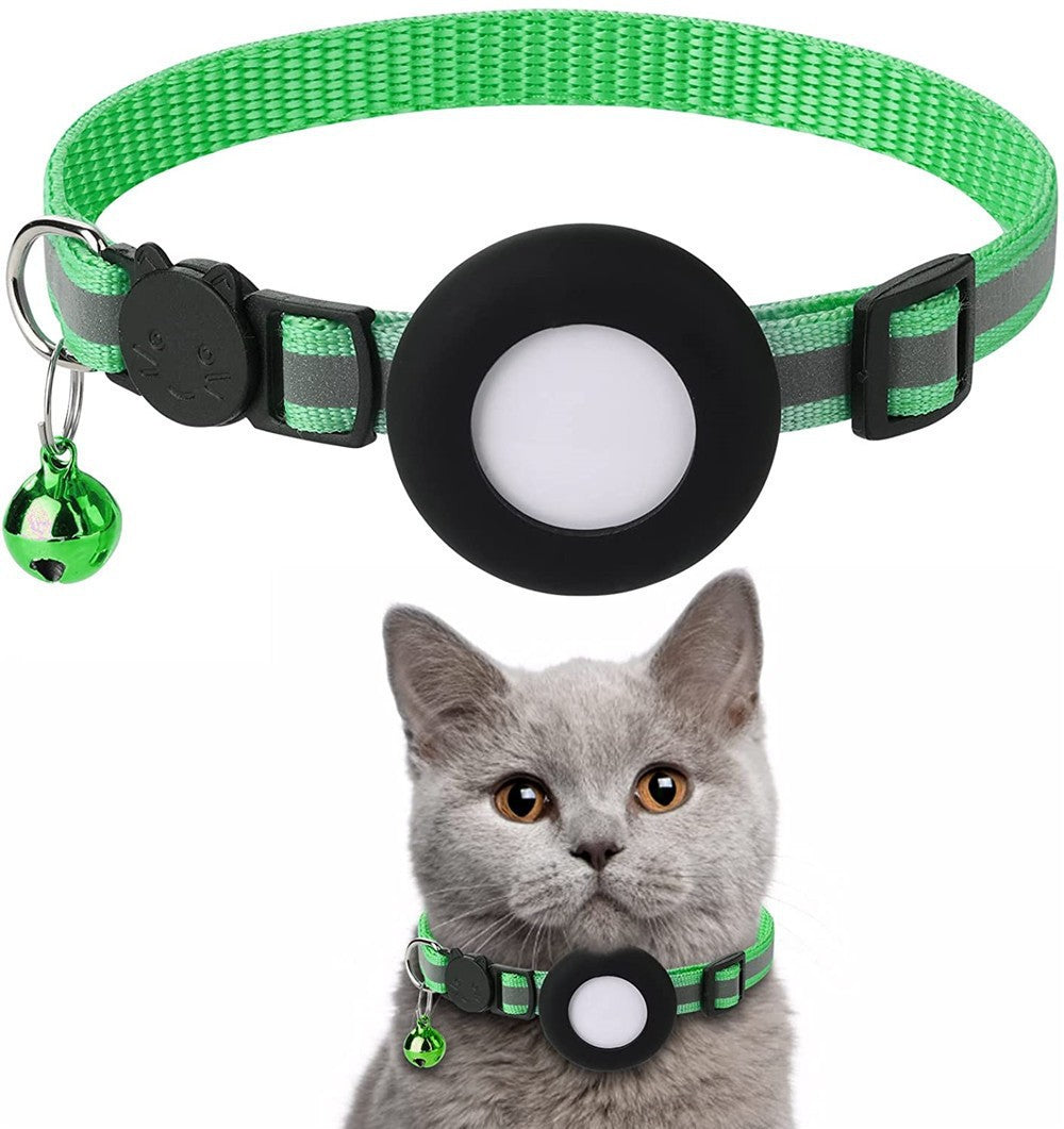 Reflective silicone AirTag holder for pet collars, tag not included, product image 12