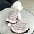 Rainbow striped dress for cats and small dogs
