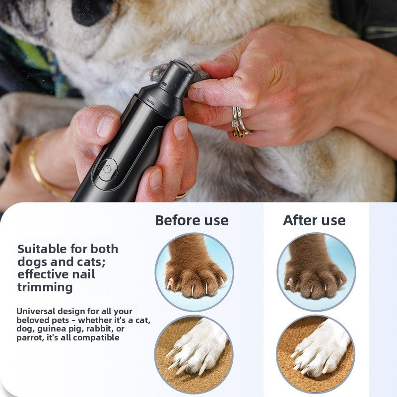 Electric Nail Grinder for Large Dogs, Puppies and Cats, Quiet Polisher